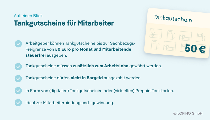 Fakten zum Tankgutschein für Moitarbeitende