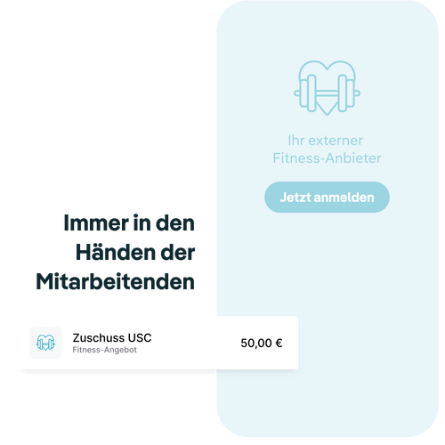 Zugriff auf das Fitness-Angebot über die App