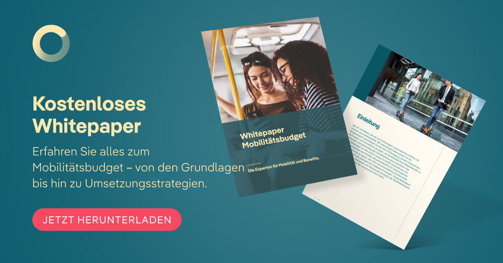 Laden Sie sich unser Whitepaper zum Thema Mobilitätsbudget