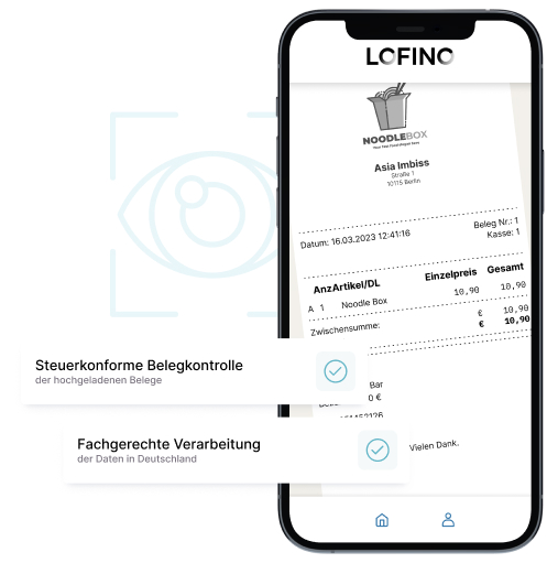 einfacher Upload von Restaurant-Belegen