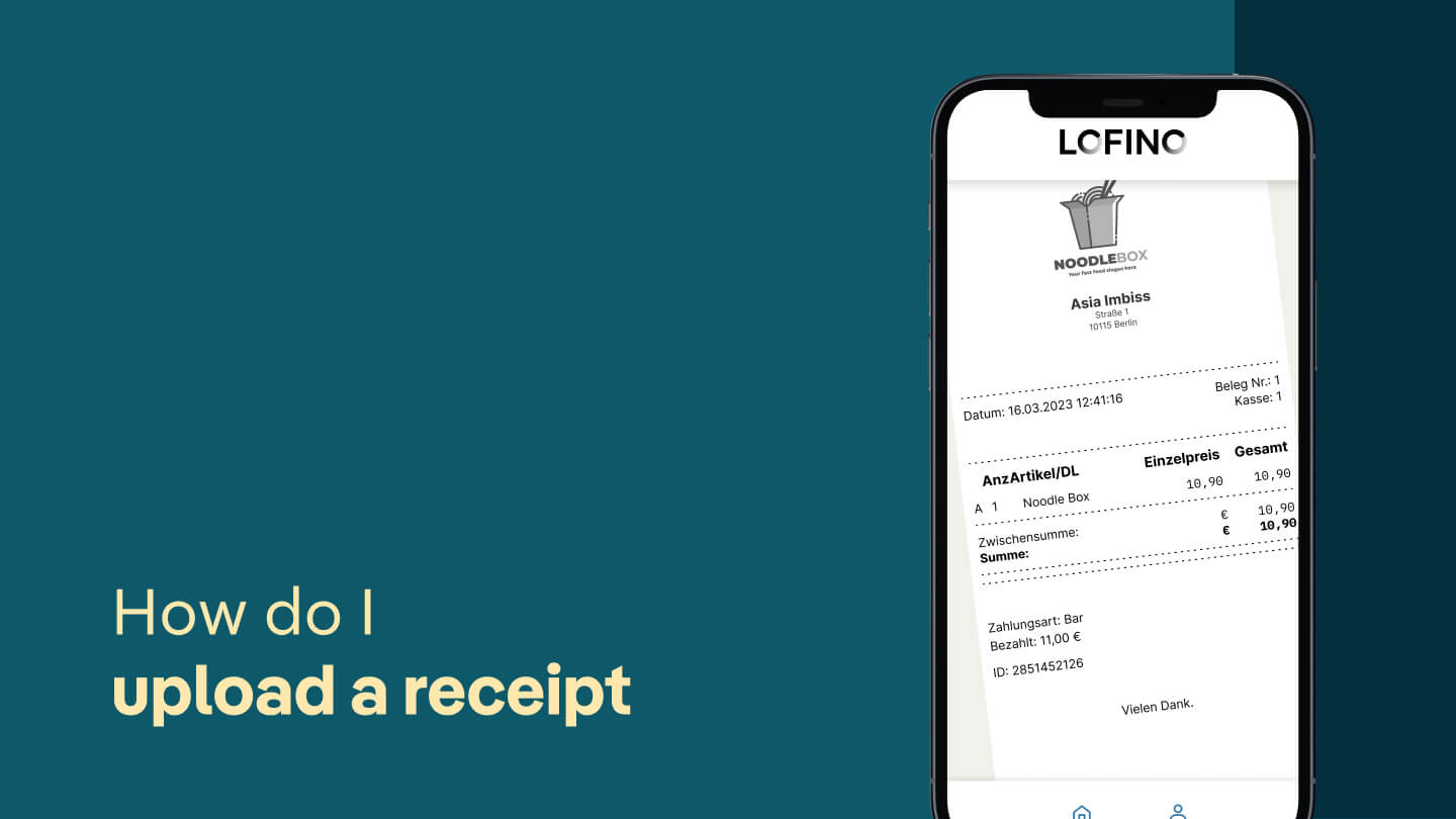 LOFINO: How do I upload a receipt